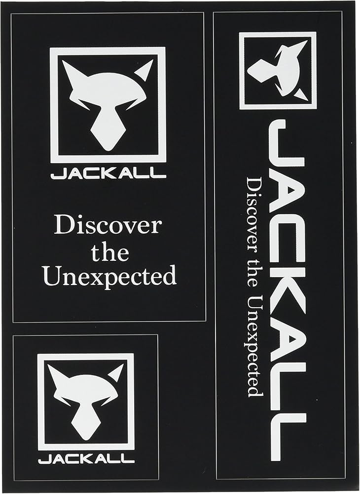 Amazon | JACKALL(ジャッカル) ロゴステッカー ブラック ブラック