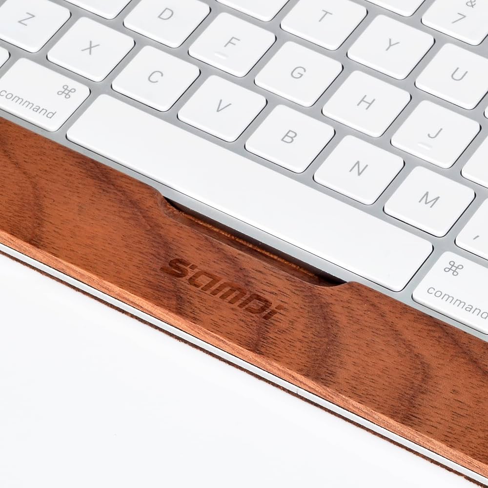 Amazon.co.jp: SAMDI 木製キーボードトレイ、3世代iMacスタンドベース