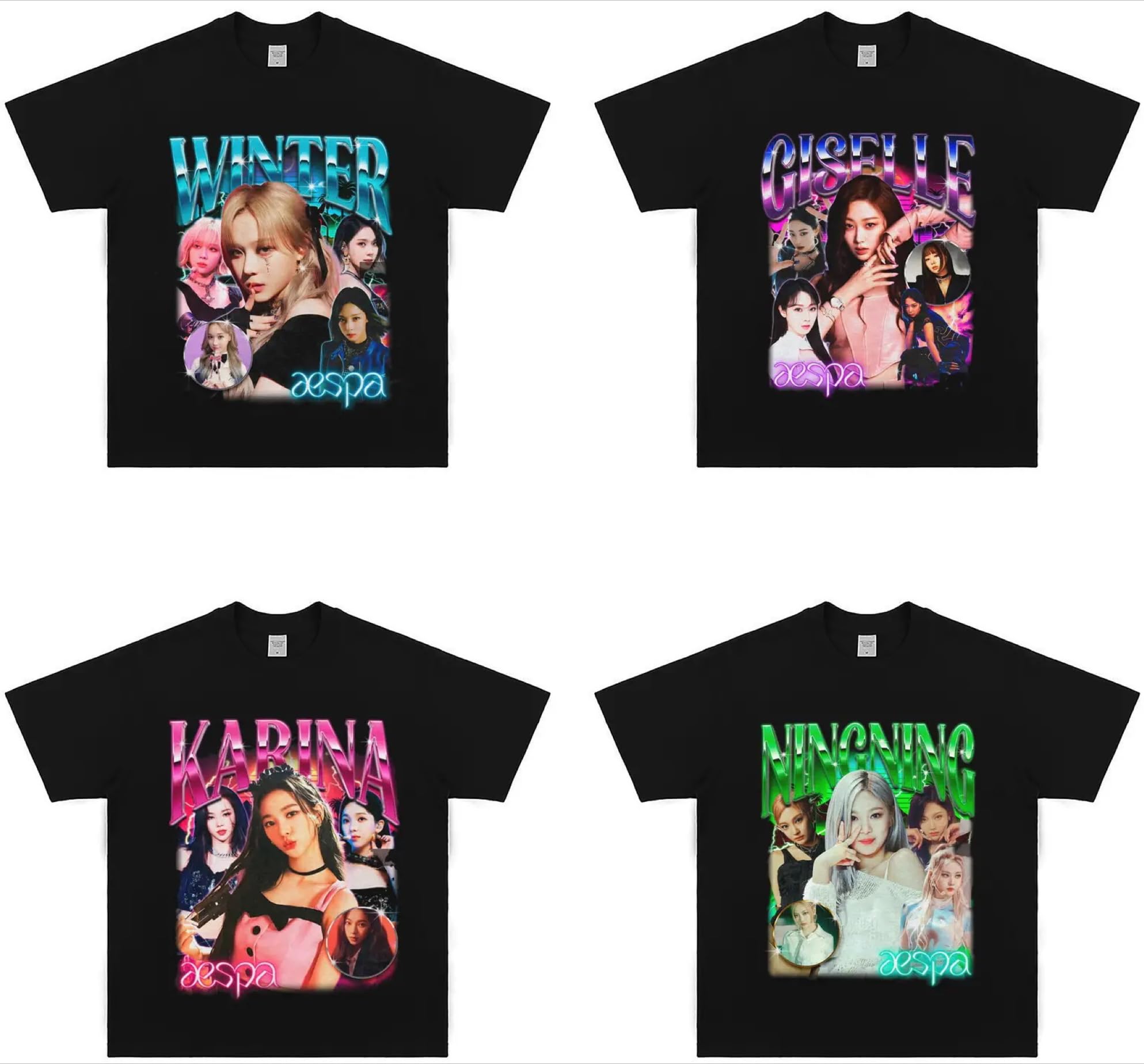 週末限定値下げ aespa ポップアップ Tシャツ トレカ カリナ 原宿