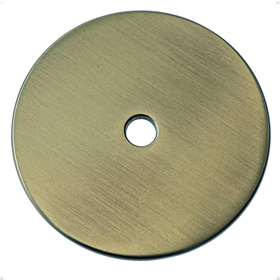 trust4care 4-Pack Large Brushed Antique Brass Backplate for