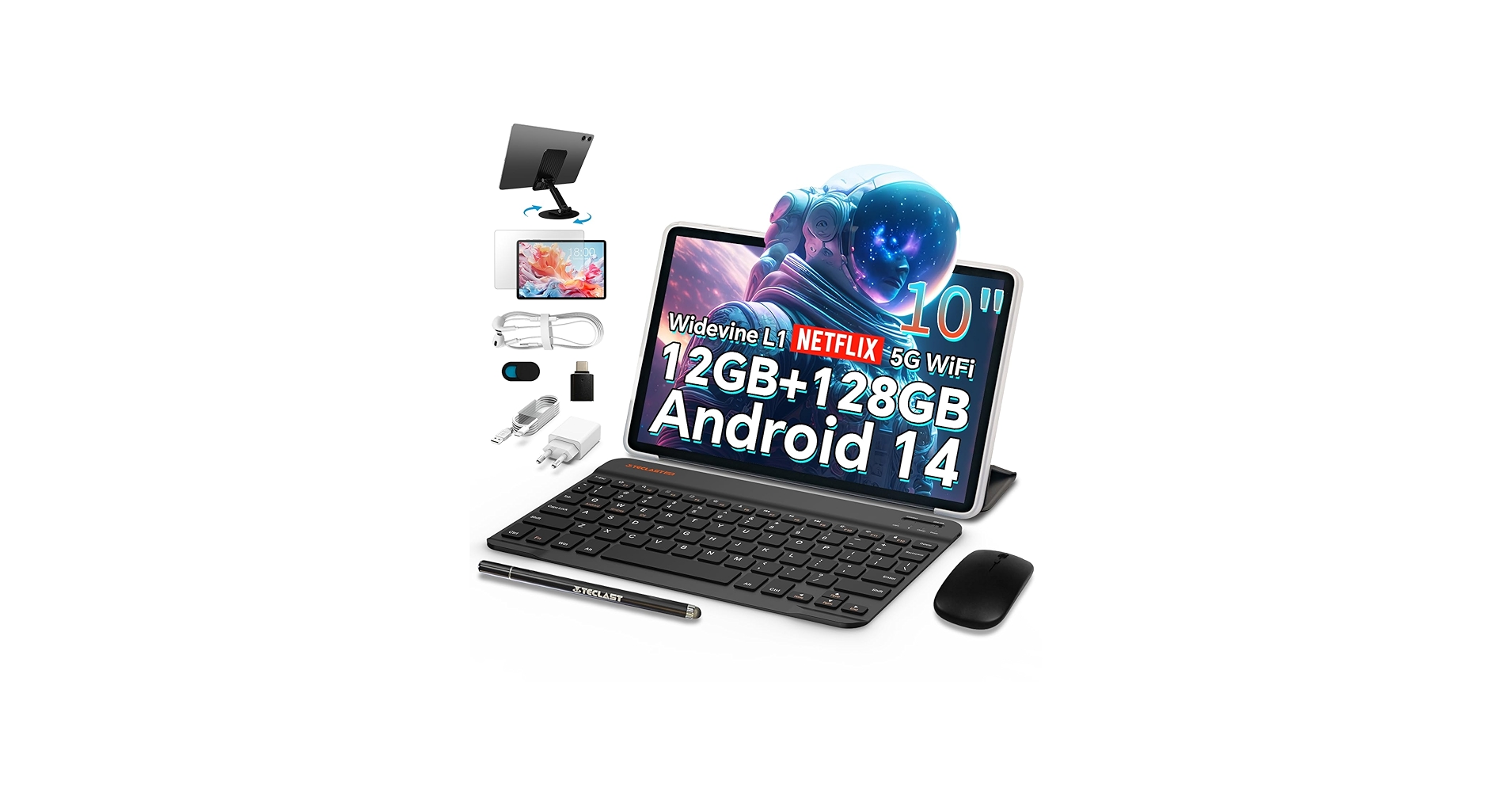 Amazon.com : TECLAST Android Tablet with Keyboard, 10 inch Android