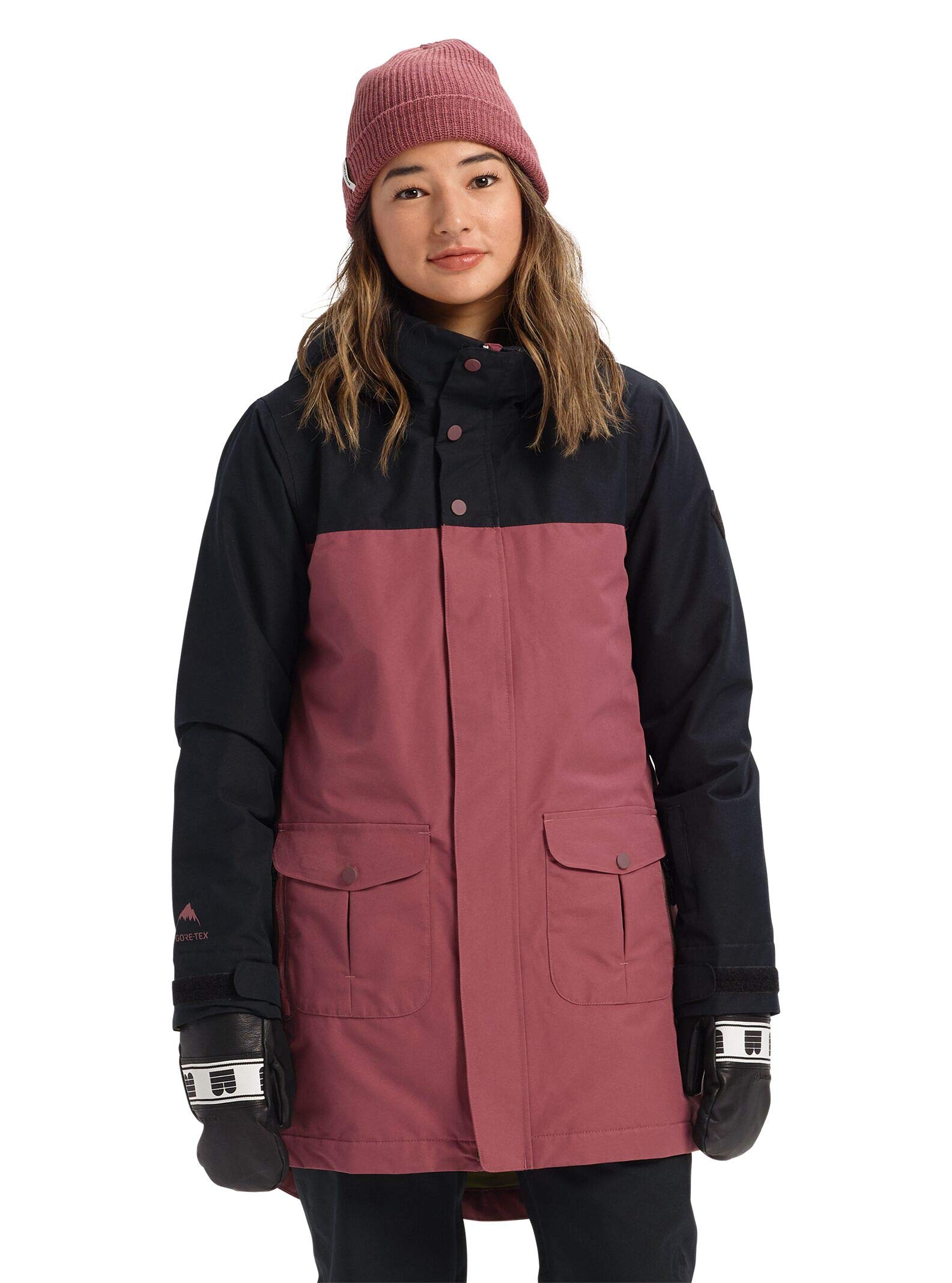 Amazon.com : Burton Womens Gore-Tex Eyris Jacket, True Black/Rose