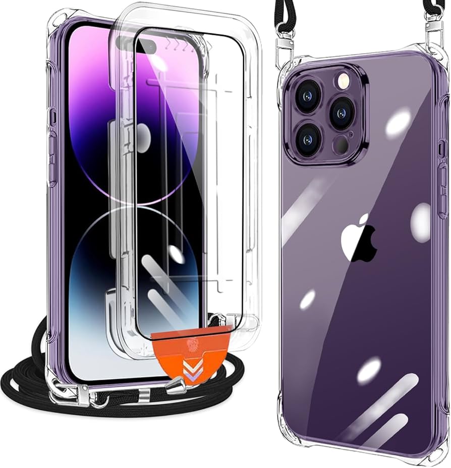 Amazon.co.jp: xiusiteli iPhone 14 Pro Max ケース クリア ネック