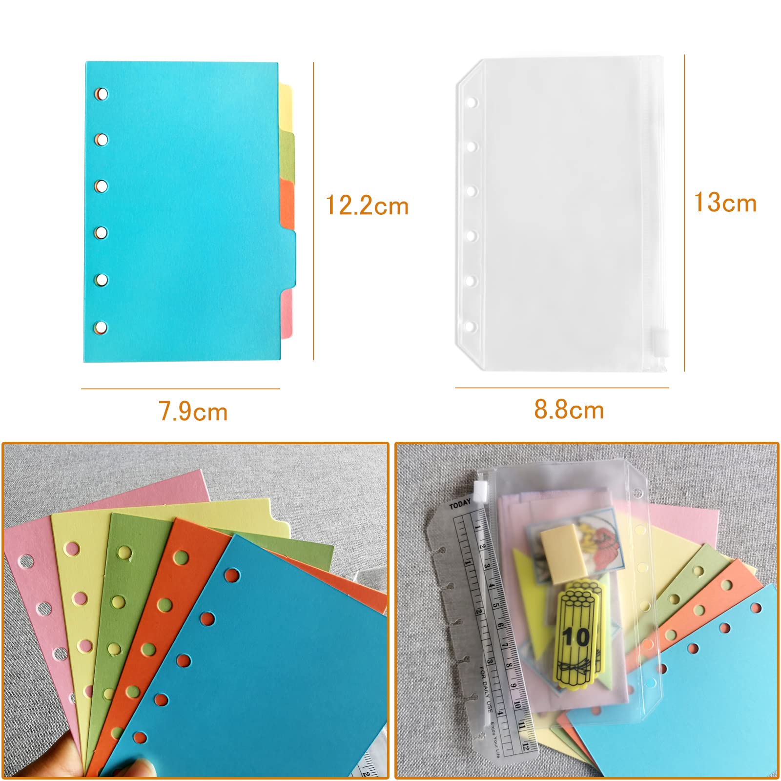 Amazon.co.jp: DY.2ten システム手帳リフィル 手帳リフィル A7サイズ