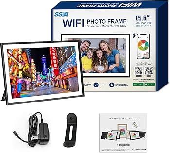 Amazon | デジタルフォトフレーム、15.6インチ大型デジタルフォト