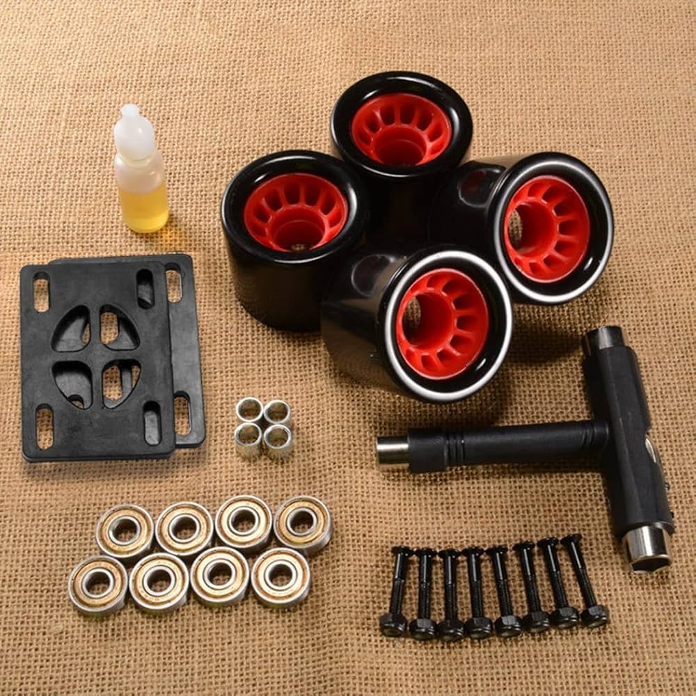 Amazon | 4ロングボードホイールスケートボードホイールとベアリング