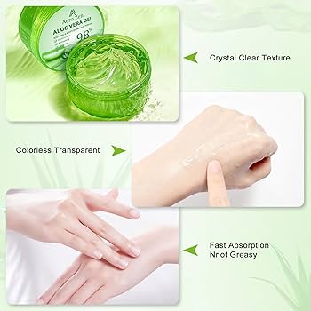 Amazon.com : Organic Aloe Vera Gel for Face & Body Made within 12