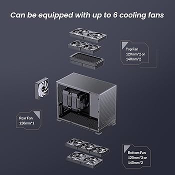 Amazon.co.jp: JONSBO D32 PRO Micro-ATX PCケース、互換性の高いミニ