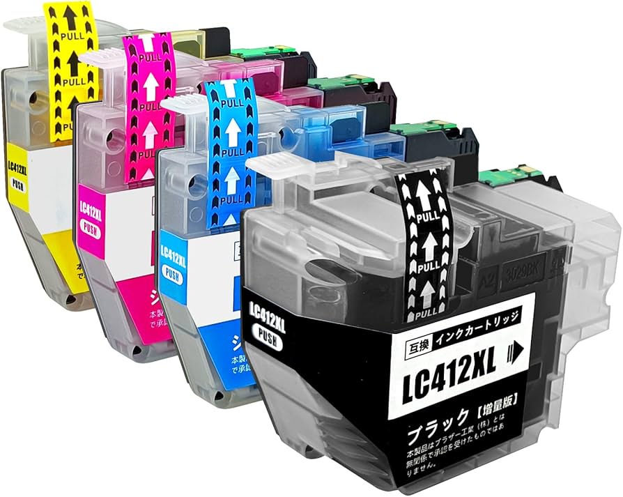 Amazon.co.jp: 【SHUOLEI】 LC412XL-4PK ブラザー用 互換インク