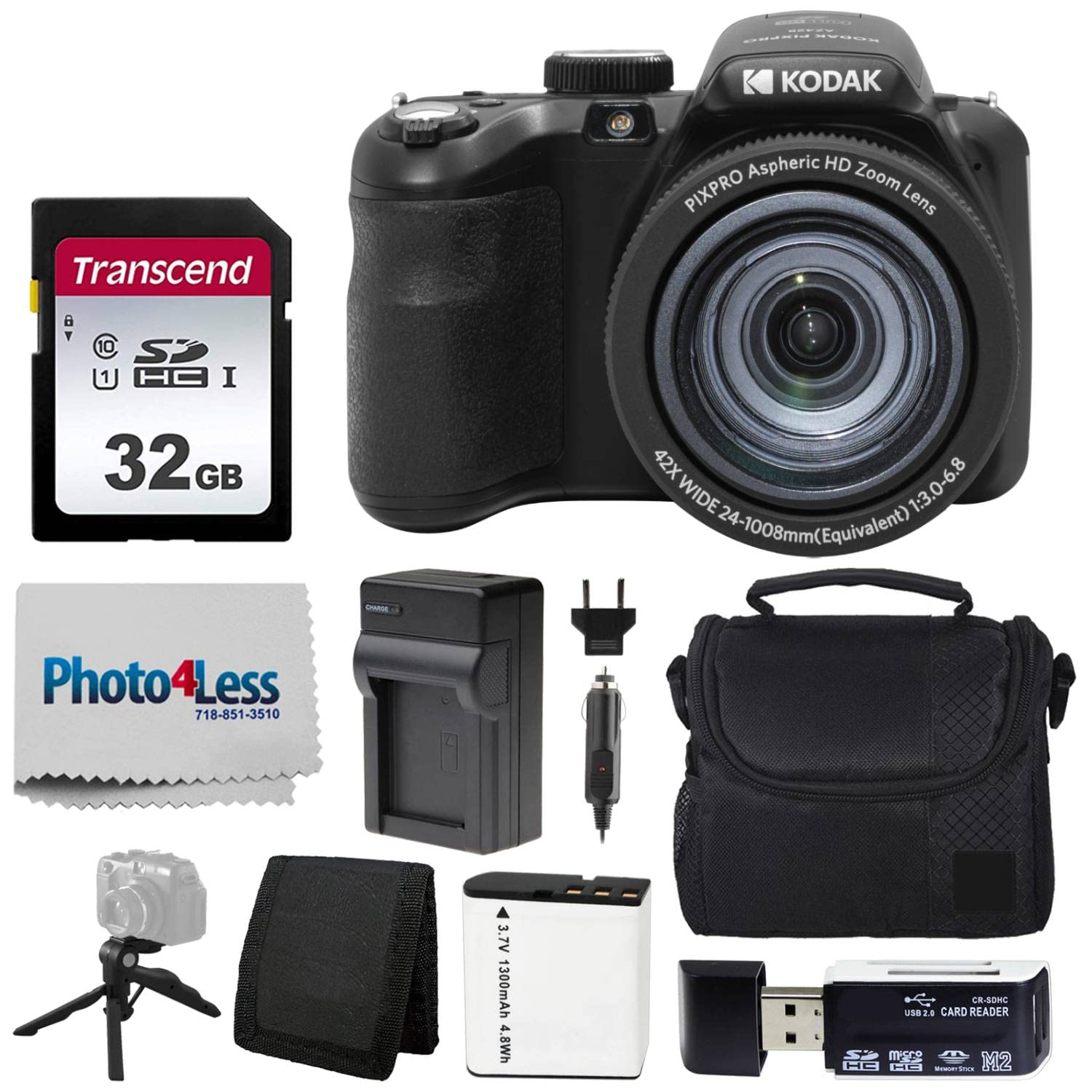 Amazon.com : Kodak PIXPRO AZ425 Digital Camera Bundle with 32GB
