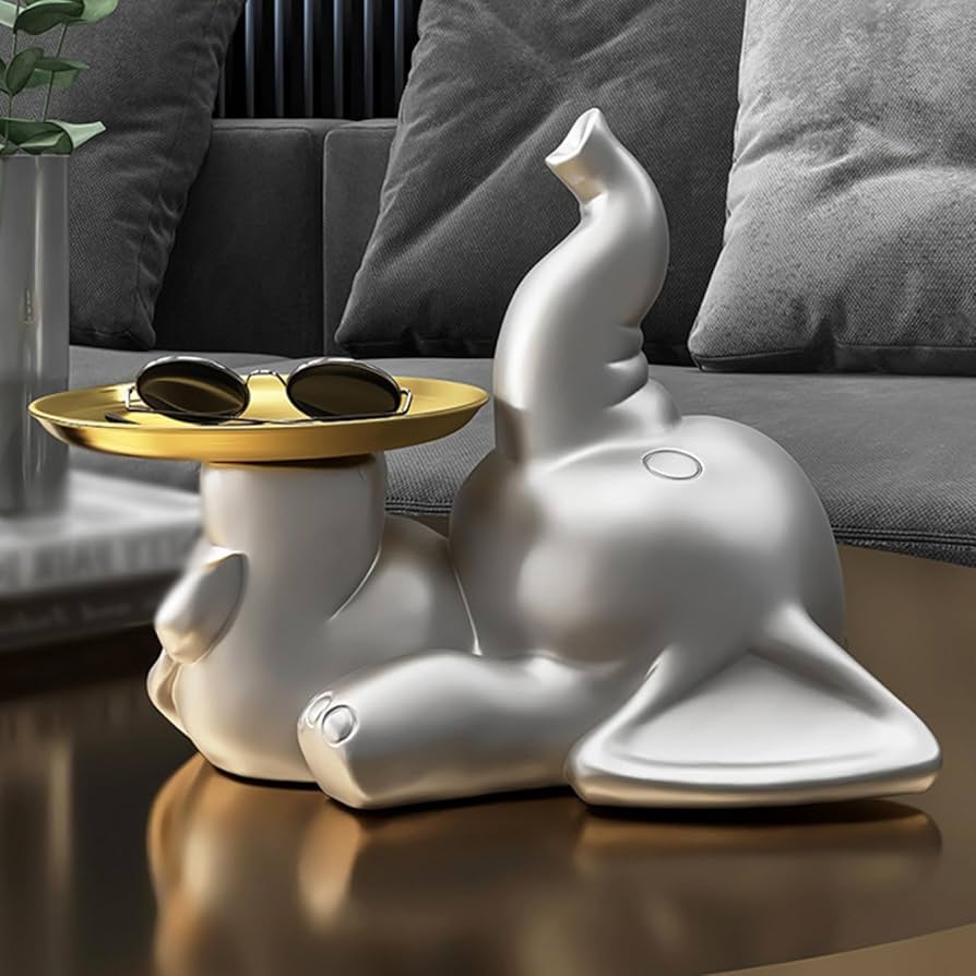 Amazon.co.jp: JAnjiaLxY 玄関 インテリア 象の置物 おしゃれ 小物