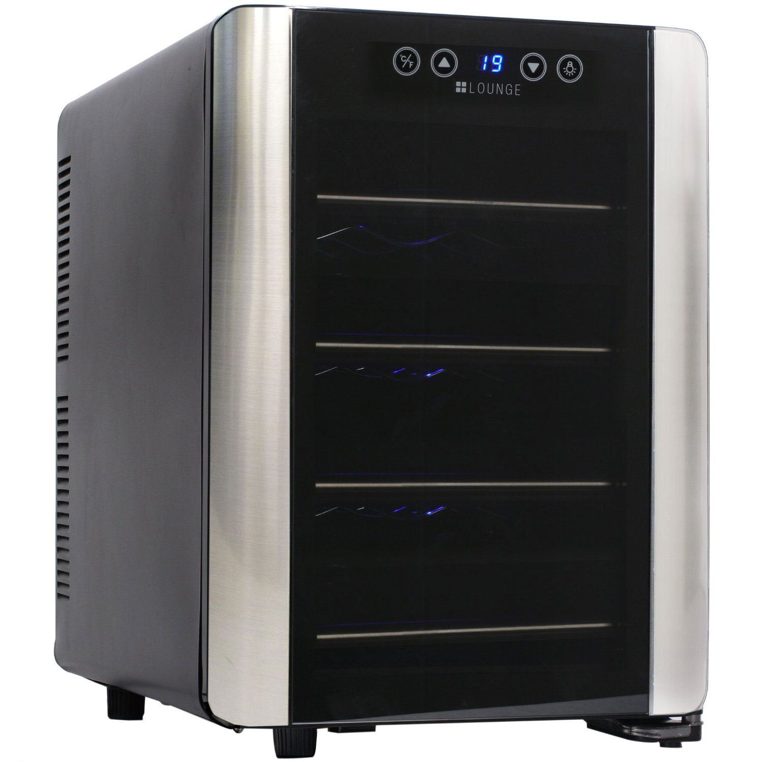 Amazon.co.jp: +LOUNGE 12本収納ワインセラー LNE-W2312B[ペルチェ式