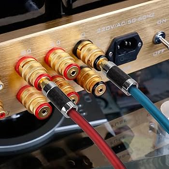 Amazon | 【LCYOUTH】バナナプラグ付スピーカーケーブル 加工済み完成