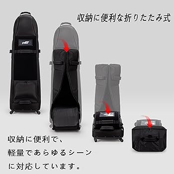Amazon | PlayEagle ゴルフバックカバー ゴルフ用トラベルカバー 4+2輪