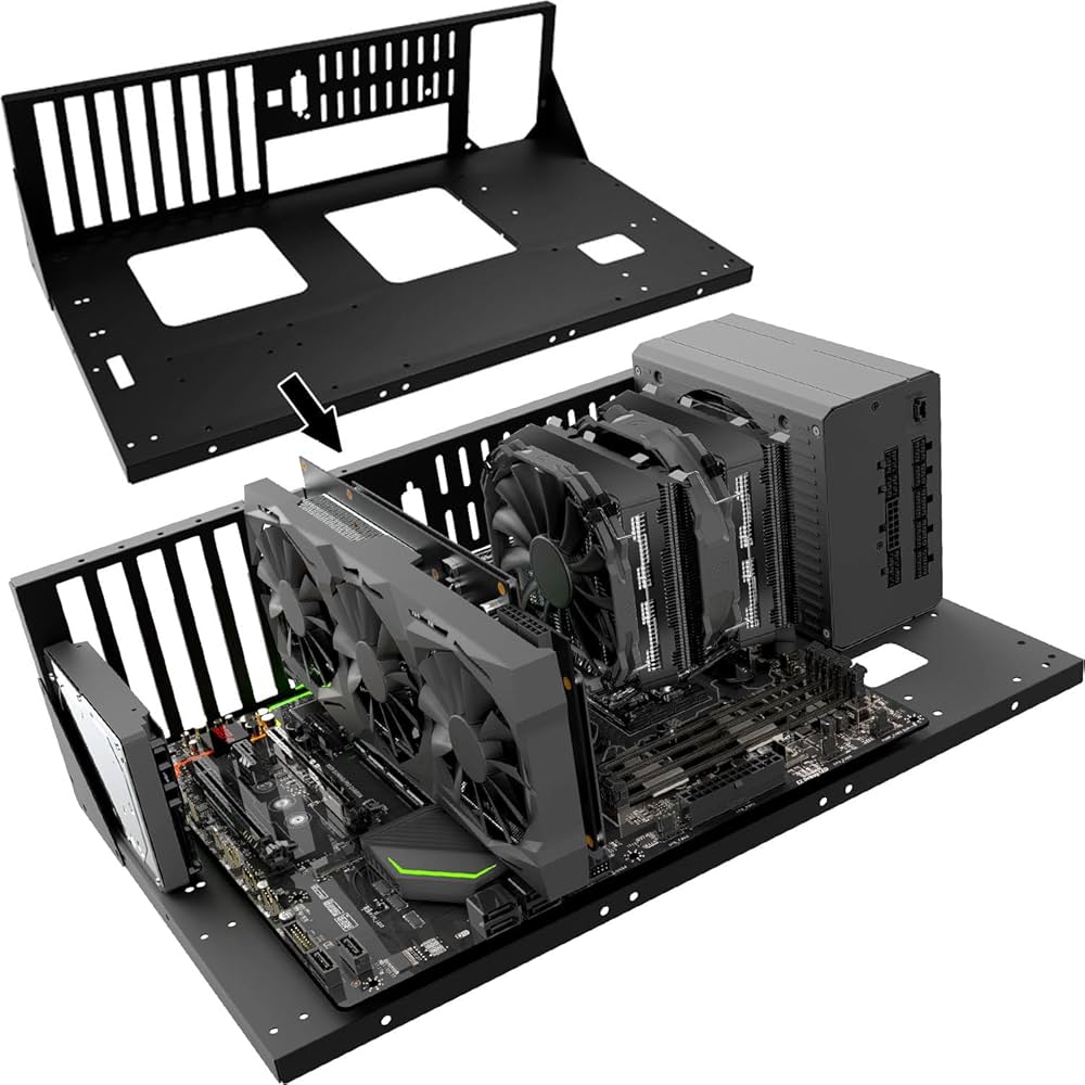 Amazon | オープンコンピュータケース、双方向サーバーATXマザーボード