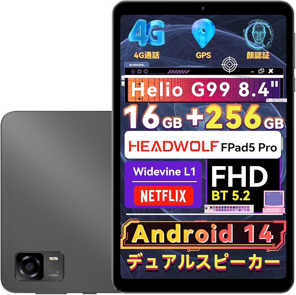 Amazon.co.jp: タブレット8インチ simフリー G99、Headwolf FPad5 Pro