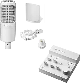 Amazon.co.jp: [セット商品]オーディオテクニカ ホワイト マイク
