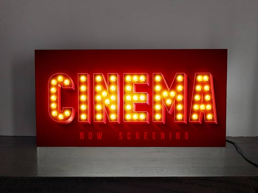 Amazon.co.jp: 立体に見える【Lサイズ】映画の時間 CINEMA 映画 映画館