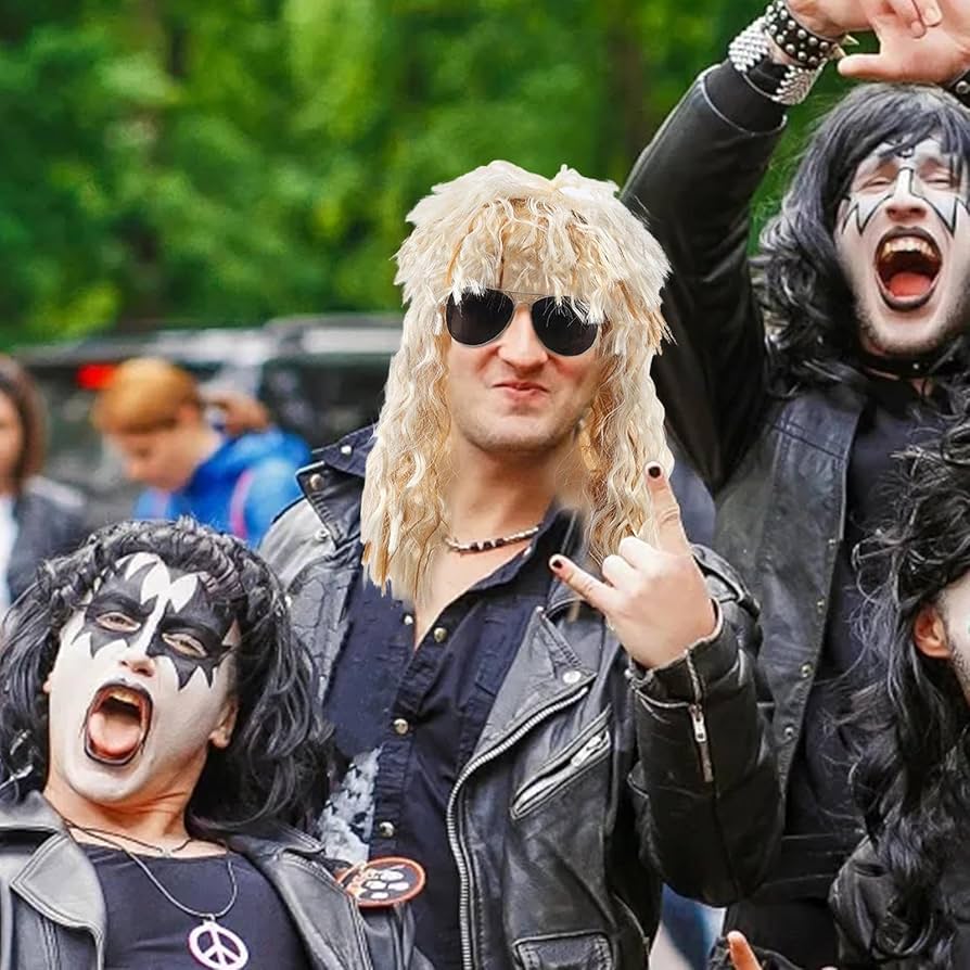 Amazon.co.jp: 男性用 80 年代ウィッグ、80 年代ディスコウィッグ | 80