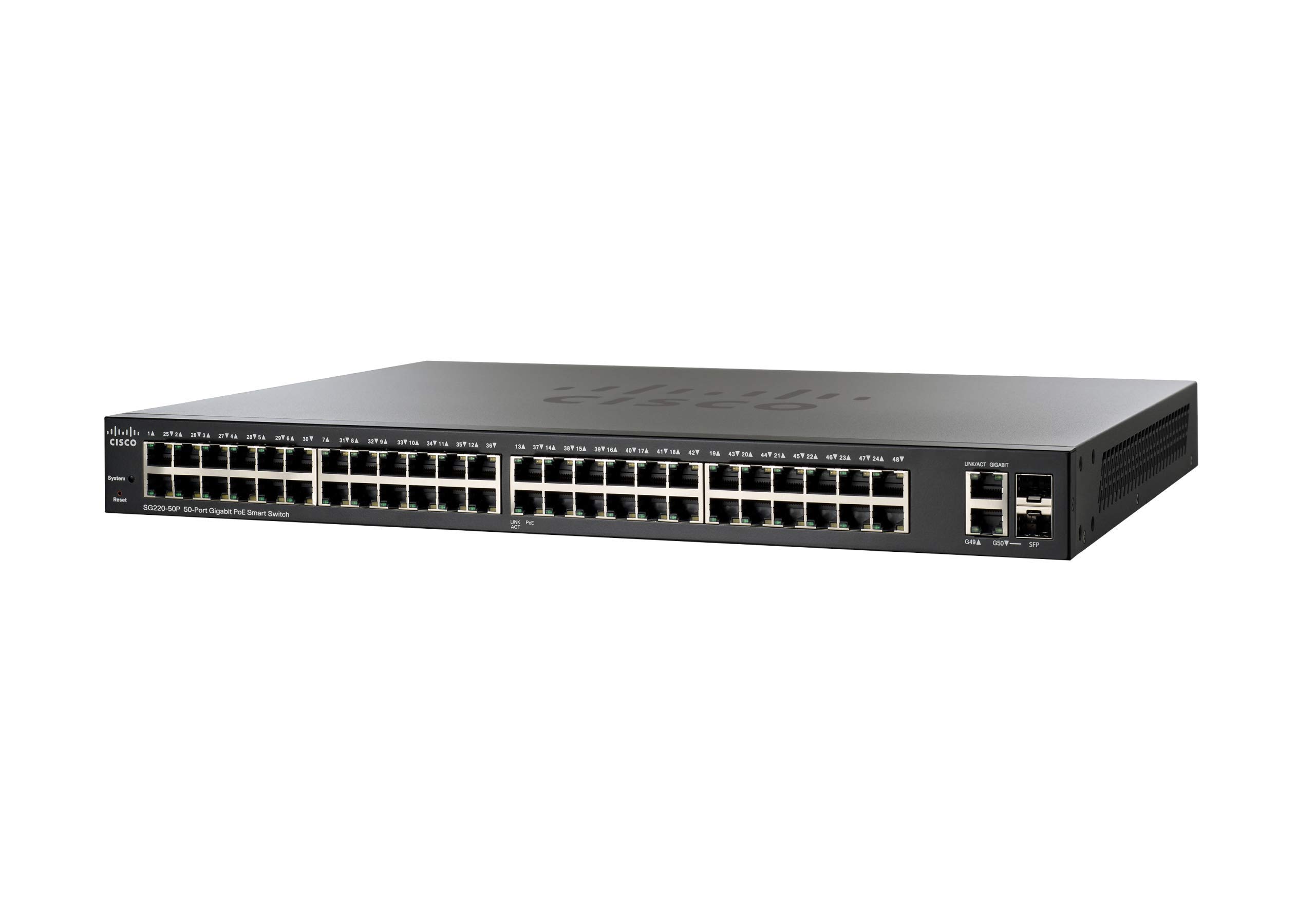 Amazon.co.jp: SG220-50P 50-Port Gigabit PoE Smart Plus : パソコン