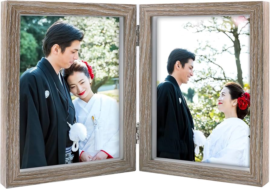 Amazon.co.jp: フォトフレーム 2面 2L 額縁 写真立て おしゃれ 写真