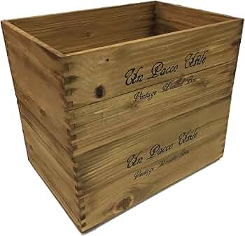 Amazon.co.jp: 収納 木箱 アンティーク風ウッドボックス ※2個セット