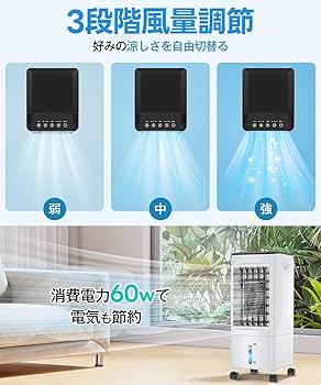 Amazon.co.jp: 冷風機 冷風扇 【2024年新登場 ・冷感アップグレード・1