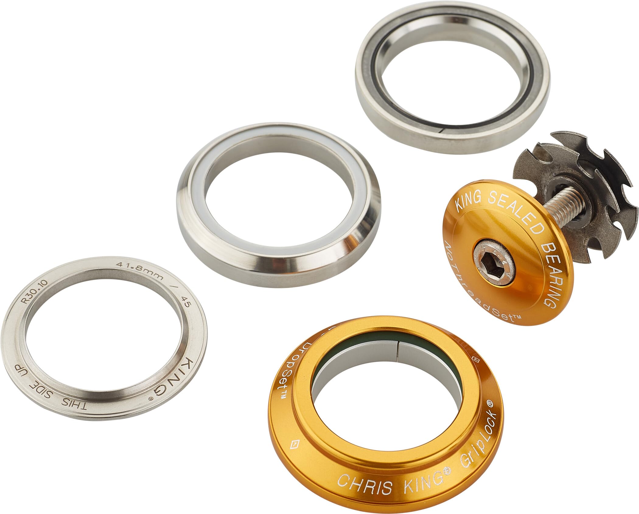 Amazon | クリスキング(Chris King) DropSet 4 Gold インテグラル規格