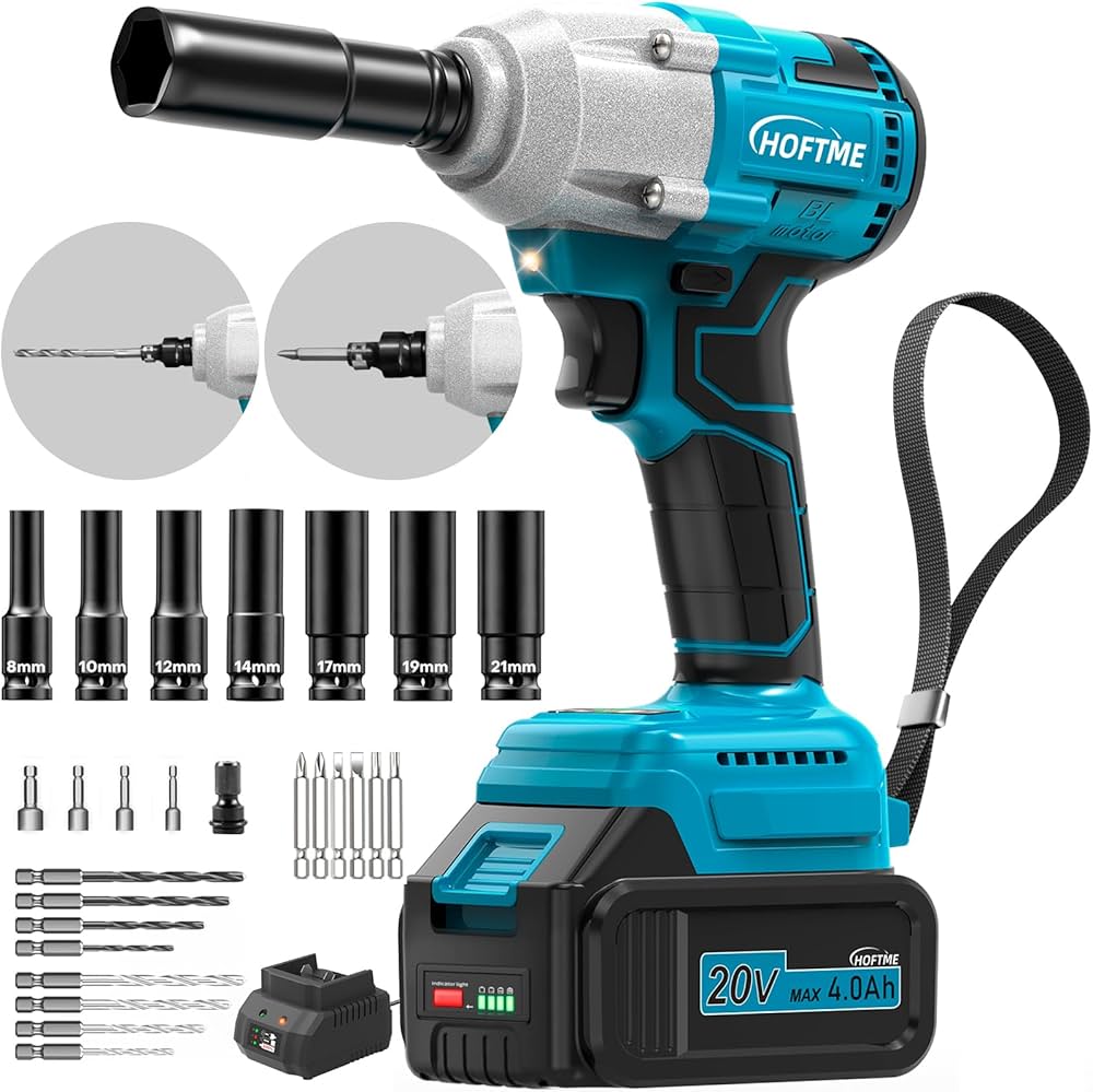 Amazon | HOFTME 3in1 コードレス電動工具 インパクトレンチ ドリル