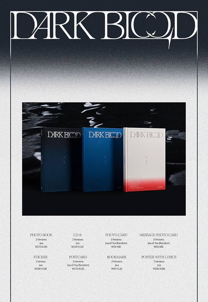 Amazon.com: ENHYPEN DARK BLOOD Album (NEW Ver.) K-POP SEALED