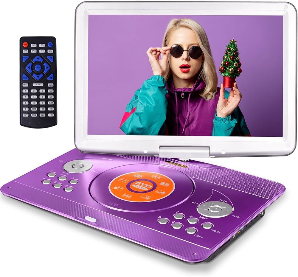 Amazon.com: 16.9'' Portable DVD Player with 14.1'' Large Swivel HD