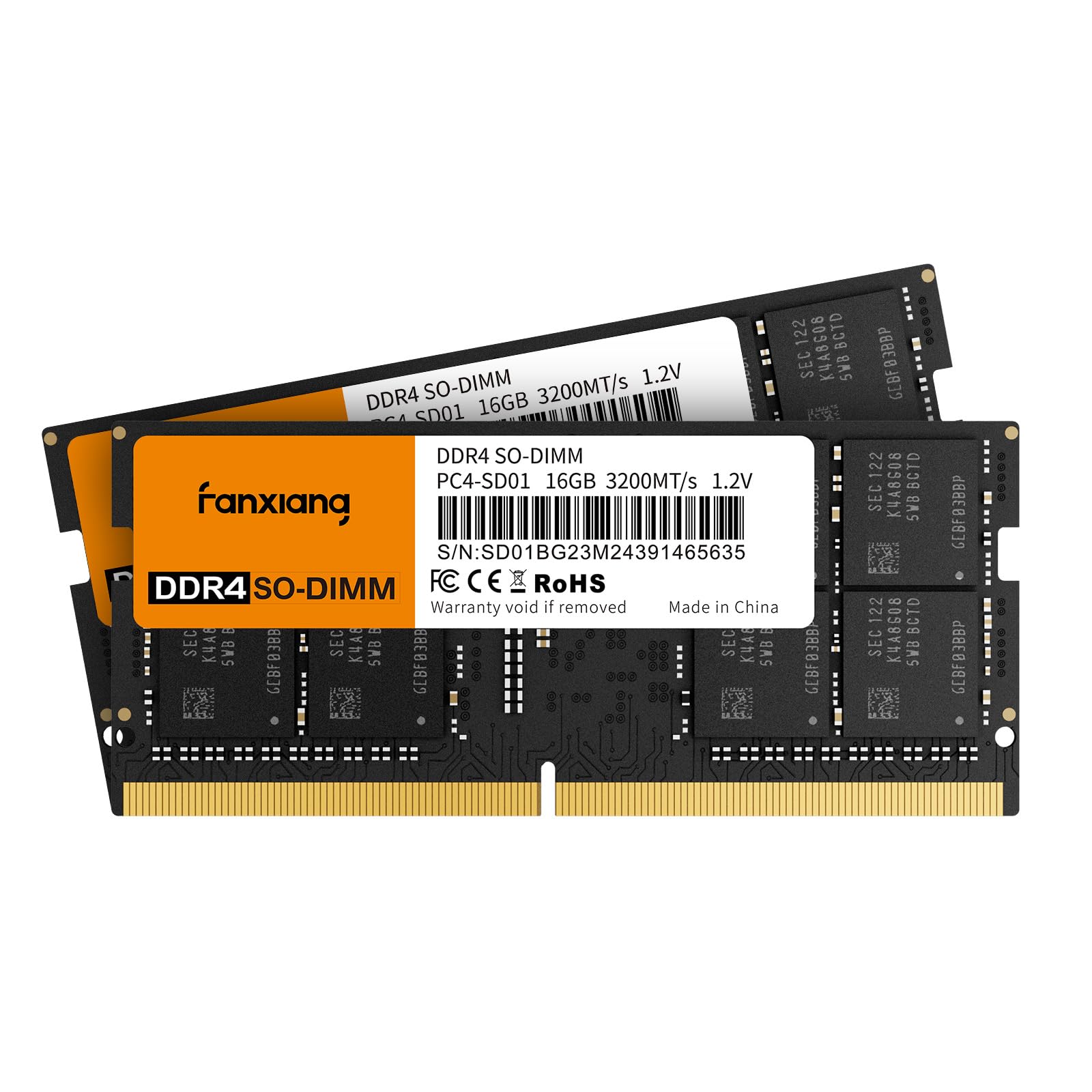 Amazon.co.jp: Fanxiang DDR4 3200Mhz 16GBx2枚(32GB) ノートPC用