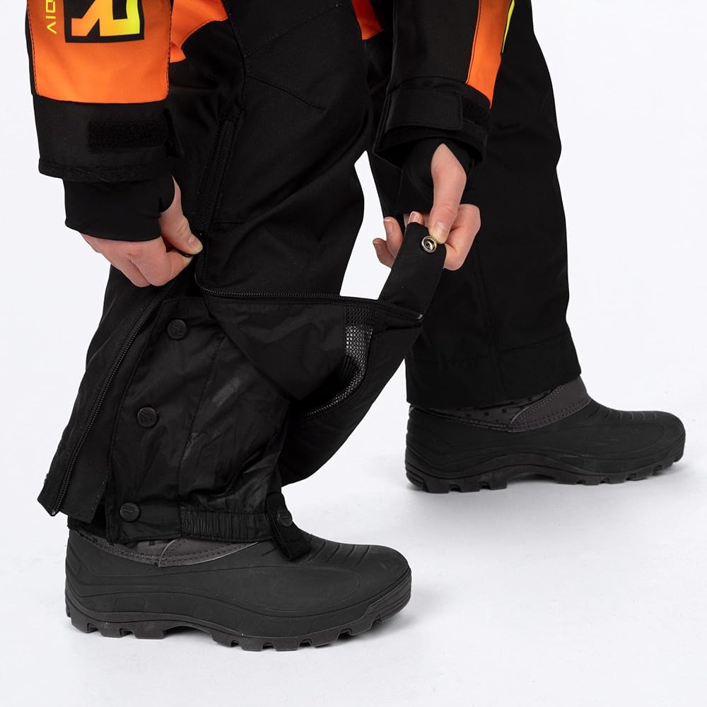 Amazon.co.jp: FXR ユース CX スノーモービル モノスーツ ブラック