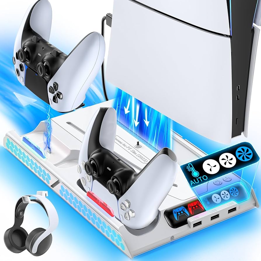 Amazon.co.jp: 【PS5/Slim/Pro対応】新型 PS5 Slim Pro 縦置き 冷却