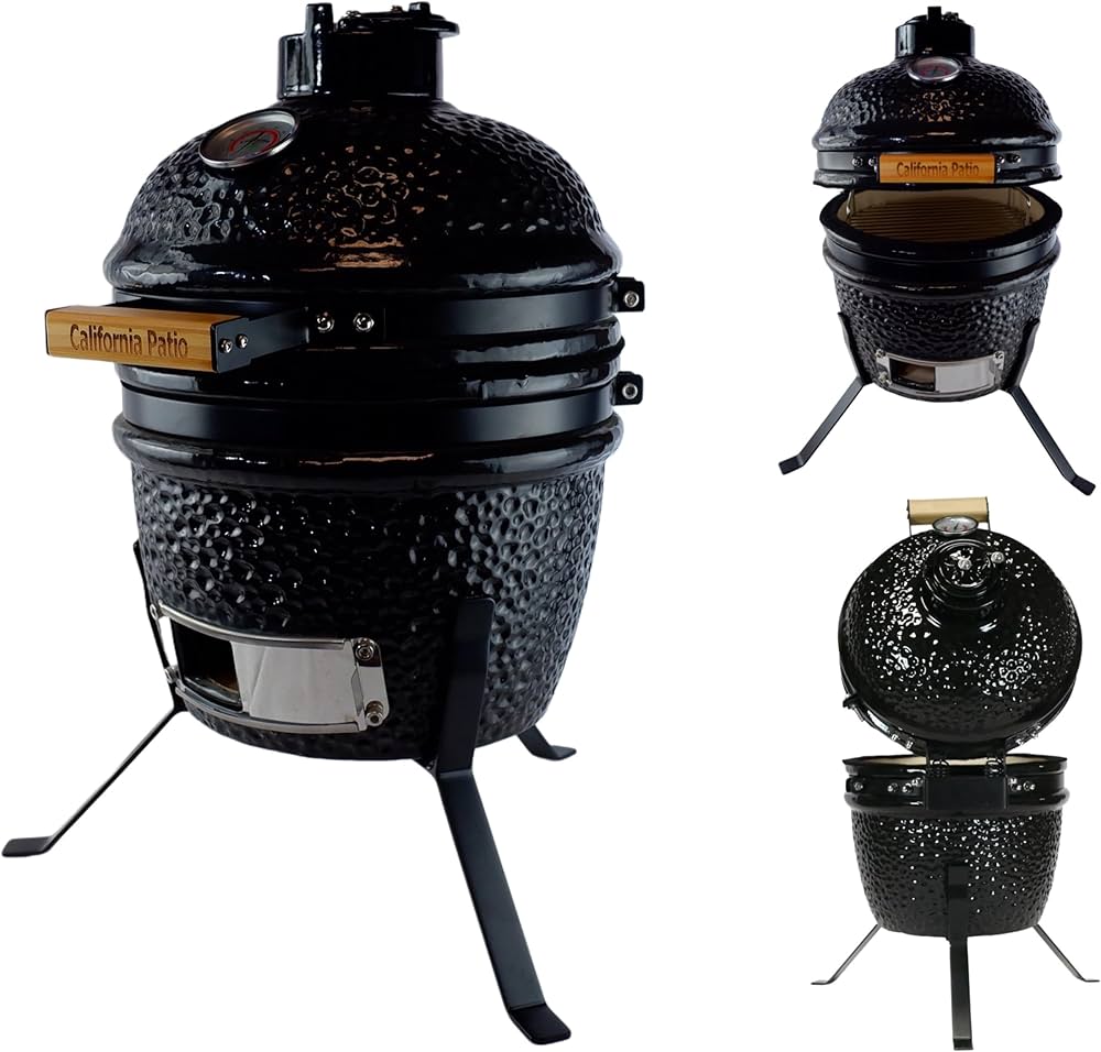 Amazon | Ro mini Grill セラミック製チャコールBBQグリル, グリル