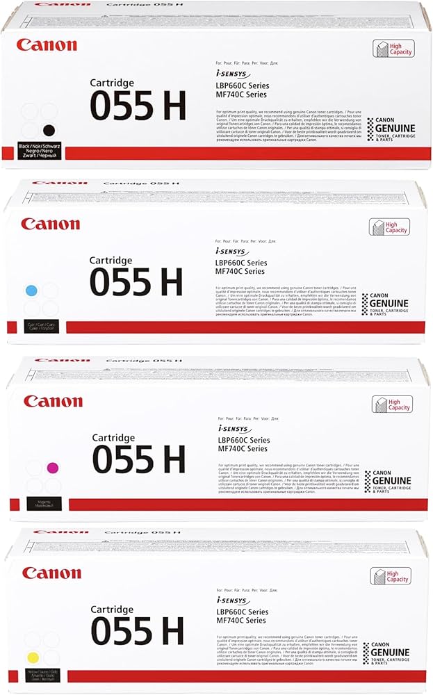 Amazon.co.jp: 【純正品】CANON トナーカートリッジ055H 4色セット