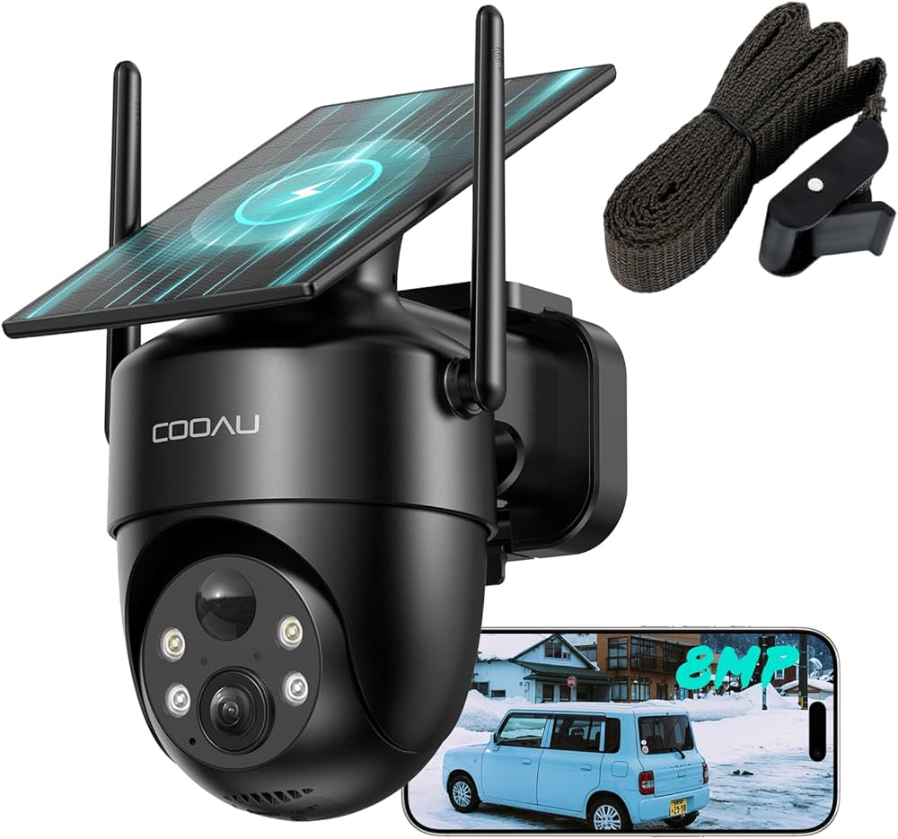 Amazon.co.jp: 「2026 初登場800万超高画素・真ソーラー一体型」COOAU