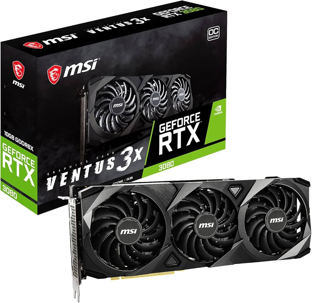 Amazon | MSI GeForce RTX 3080 VENTUS 3X 10G OC LHR グラフィックス