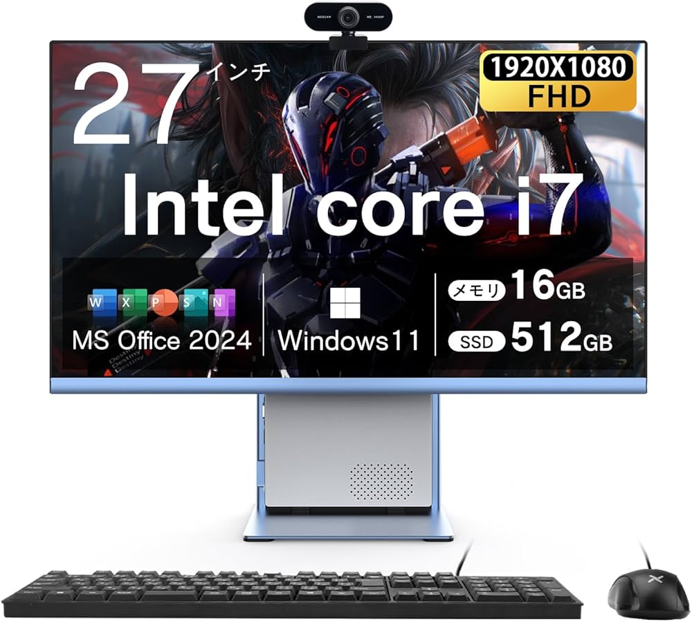 Amazon.co.jp: VETESA デスクトップPC 27インチ Windows 11 インテル