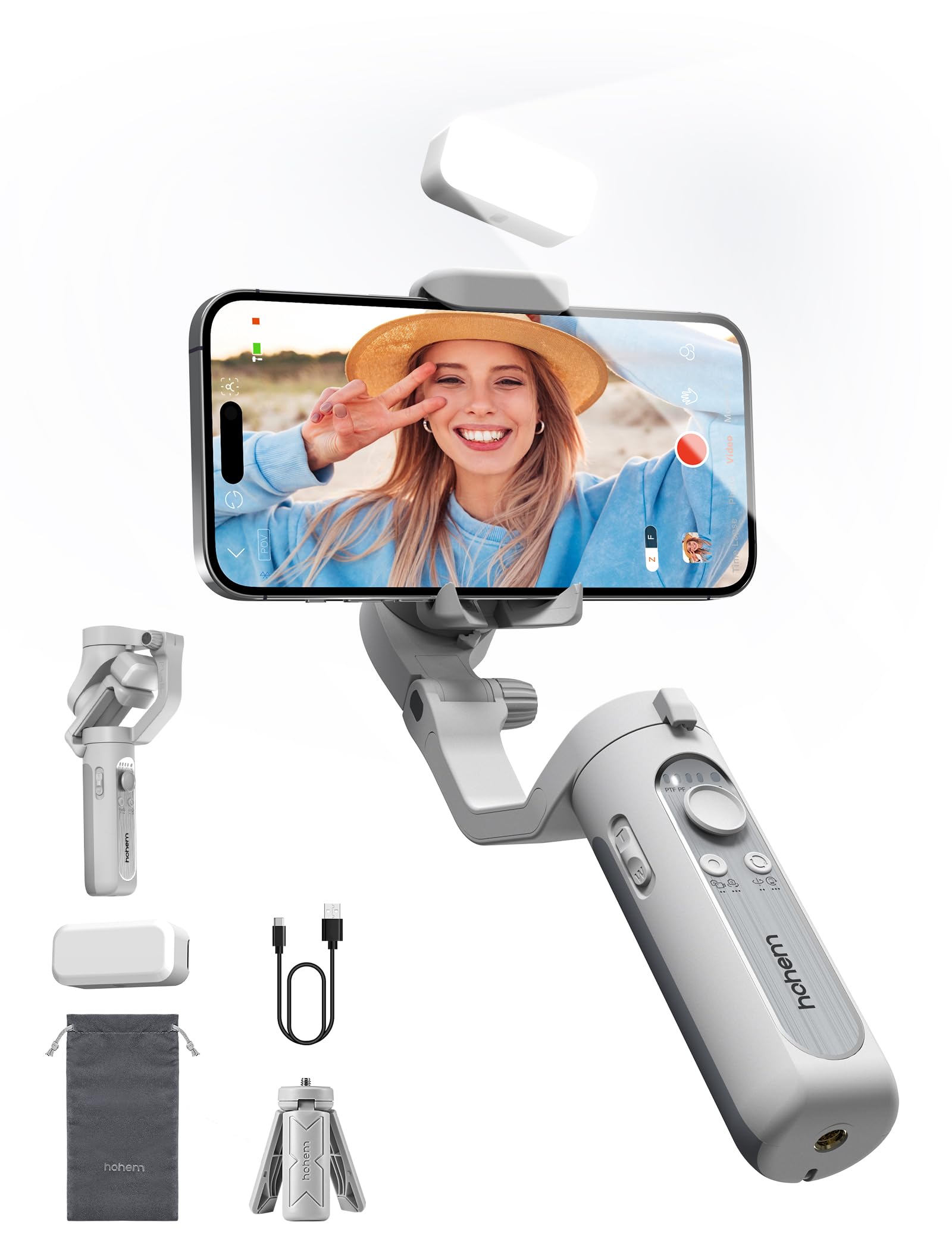 Amazon.com: hohem iSteady XE Kit Gimbal Stabilizer for Smartphone