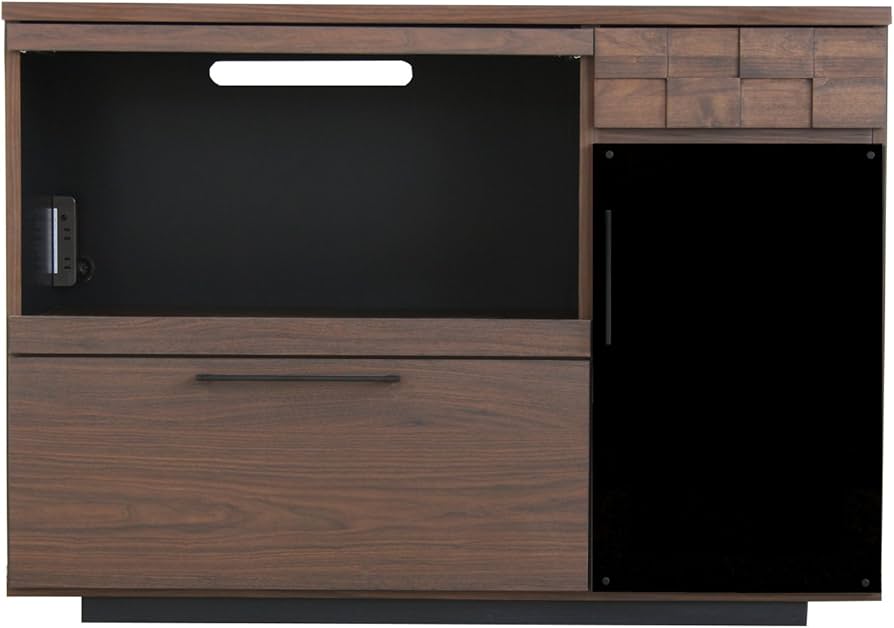 Amazon｜大川家具 GART カウンター COLK (コルク) 120cm幅｜食器棚