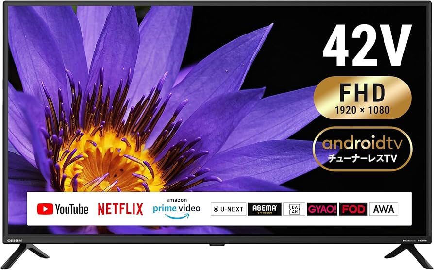 Amazon | [Android TV] 42V型 チューナーレススマートテレビ 1920×1080