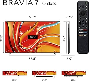 Amazon.com: Sony K75XR70 75 Inch 4K Bravia LCD Mini LED Full Array