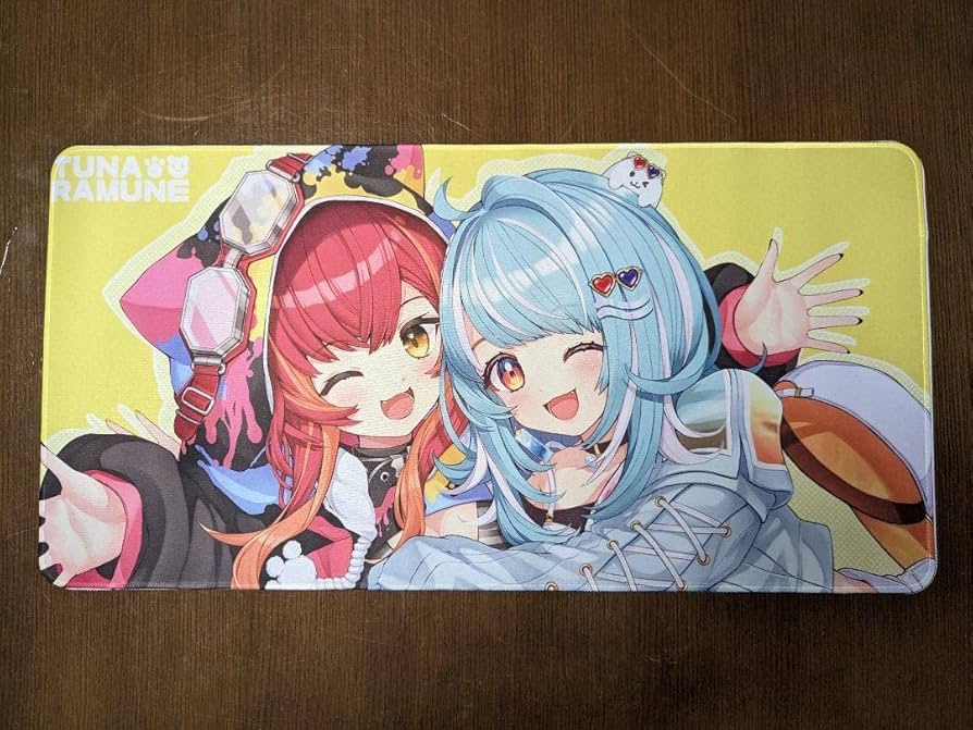 Amazon.co.jp: ぶいすぽっ 猫汰つな 白波らむね プレイマット マウス