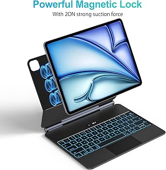 Amazon.com: Jibrealg Magic Keyboard for iPad Air 13(M3 2025/M2