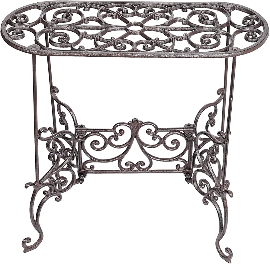 Amazon.com : Sungmor Heavy Duty Cast Iron Potted Plant Stand