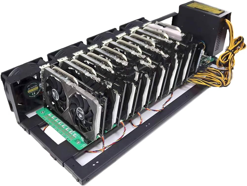 Amazon | HyperMiner コンプリート8GPUマイニングリグシステム 1800W