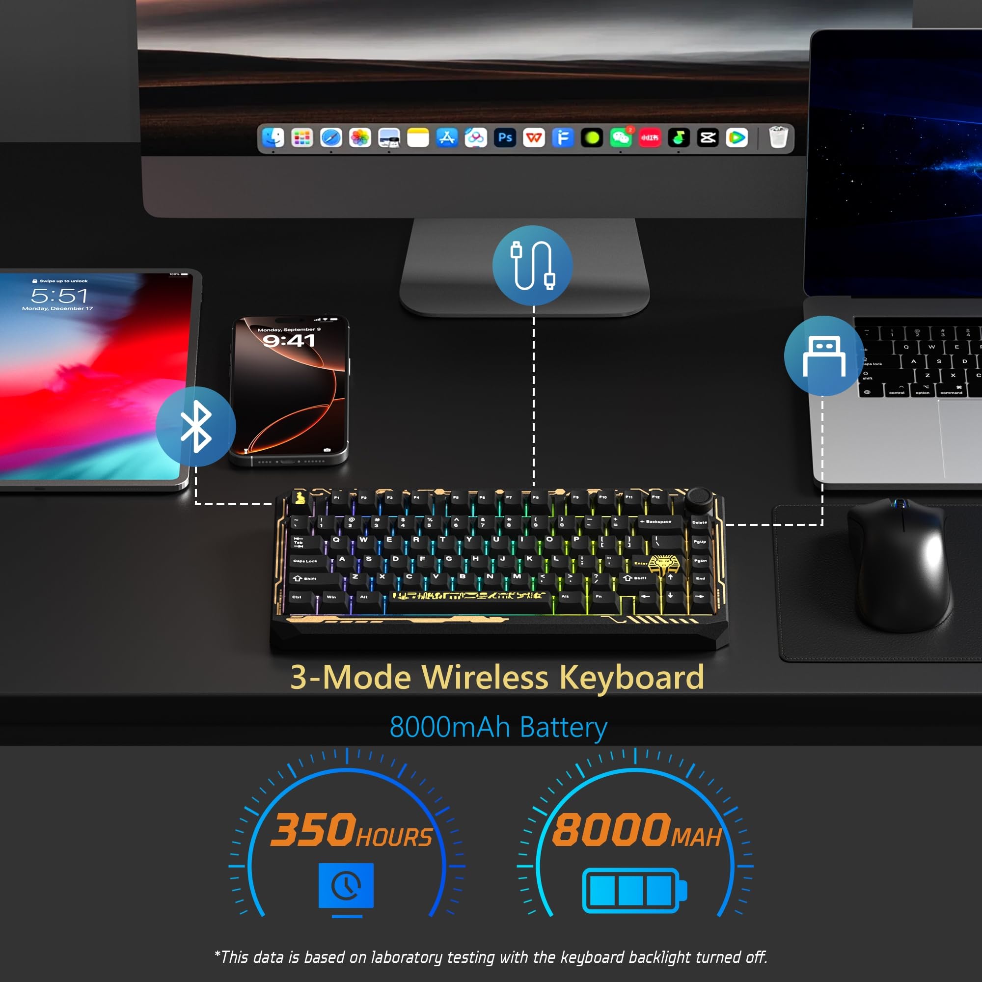 Amazon.com: Womier ERA75 75% Wireless Mechanical Keyboard with VIA