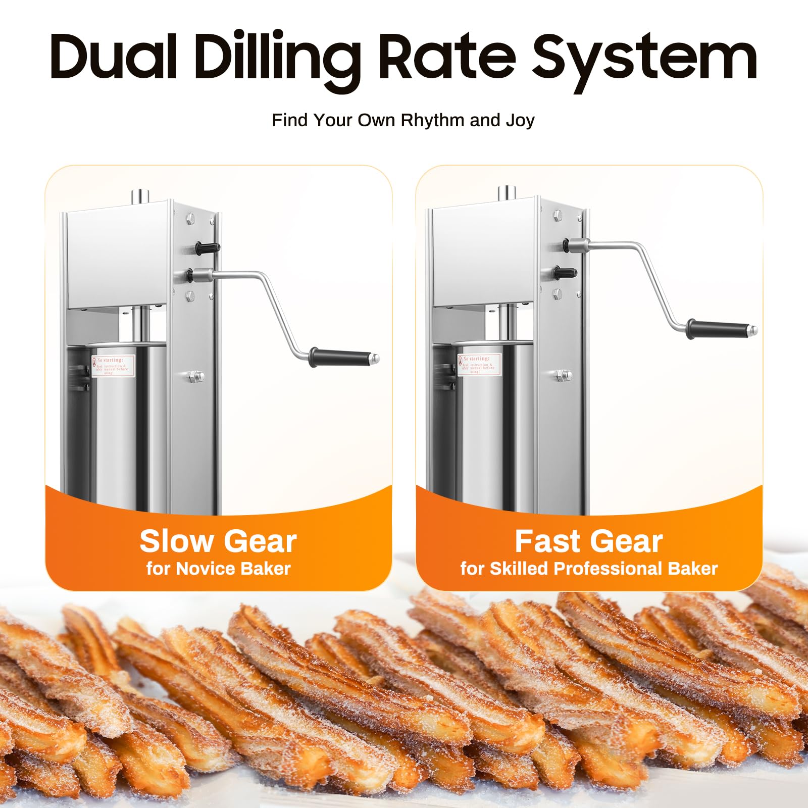 Amazon | 業務用チュロスメーカー 5L ステンレススチール 手動スペイン