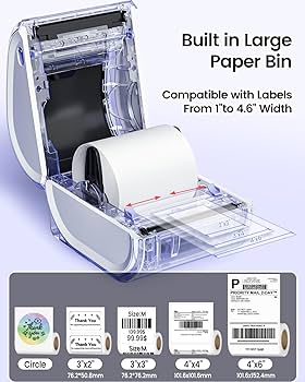 Amazon.co.jp: Phomemo D520-BT 感熱ラベルライター Bluetooth接続 4